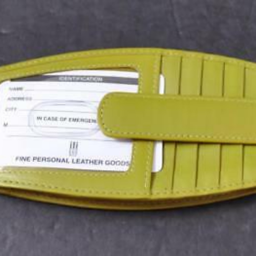 Genuine leather double sided credit card wallet